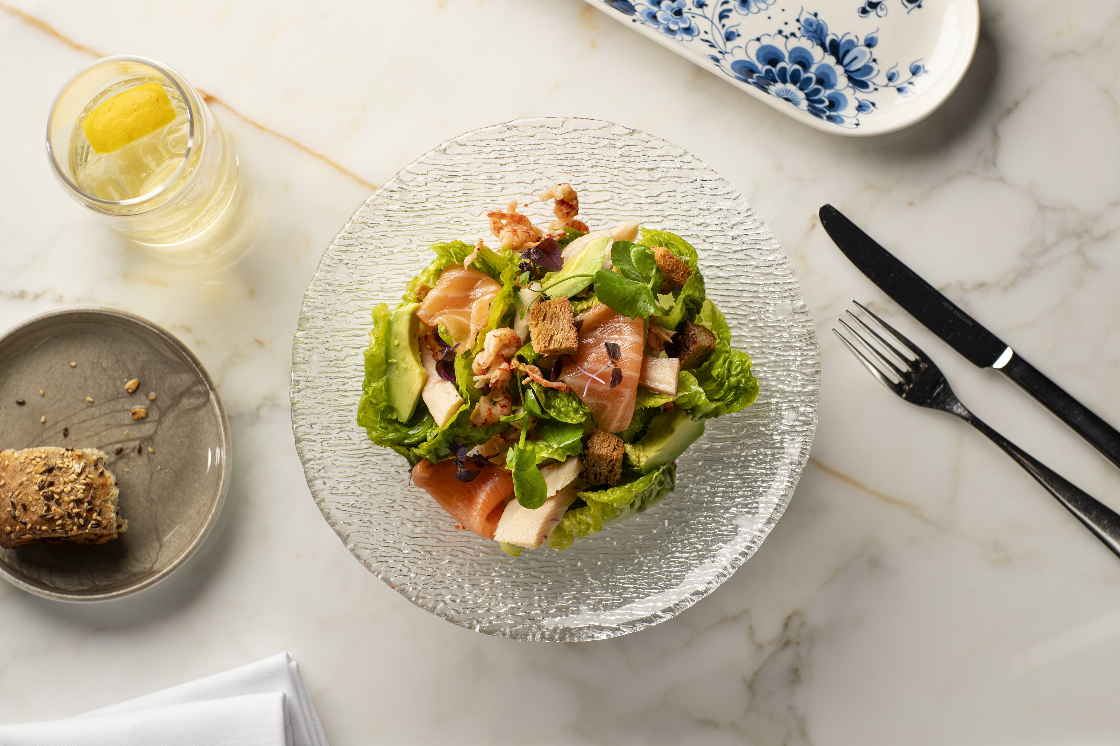 Salat aus der Bar-Bistro im Garden Hotel Amsterdam
