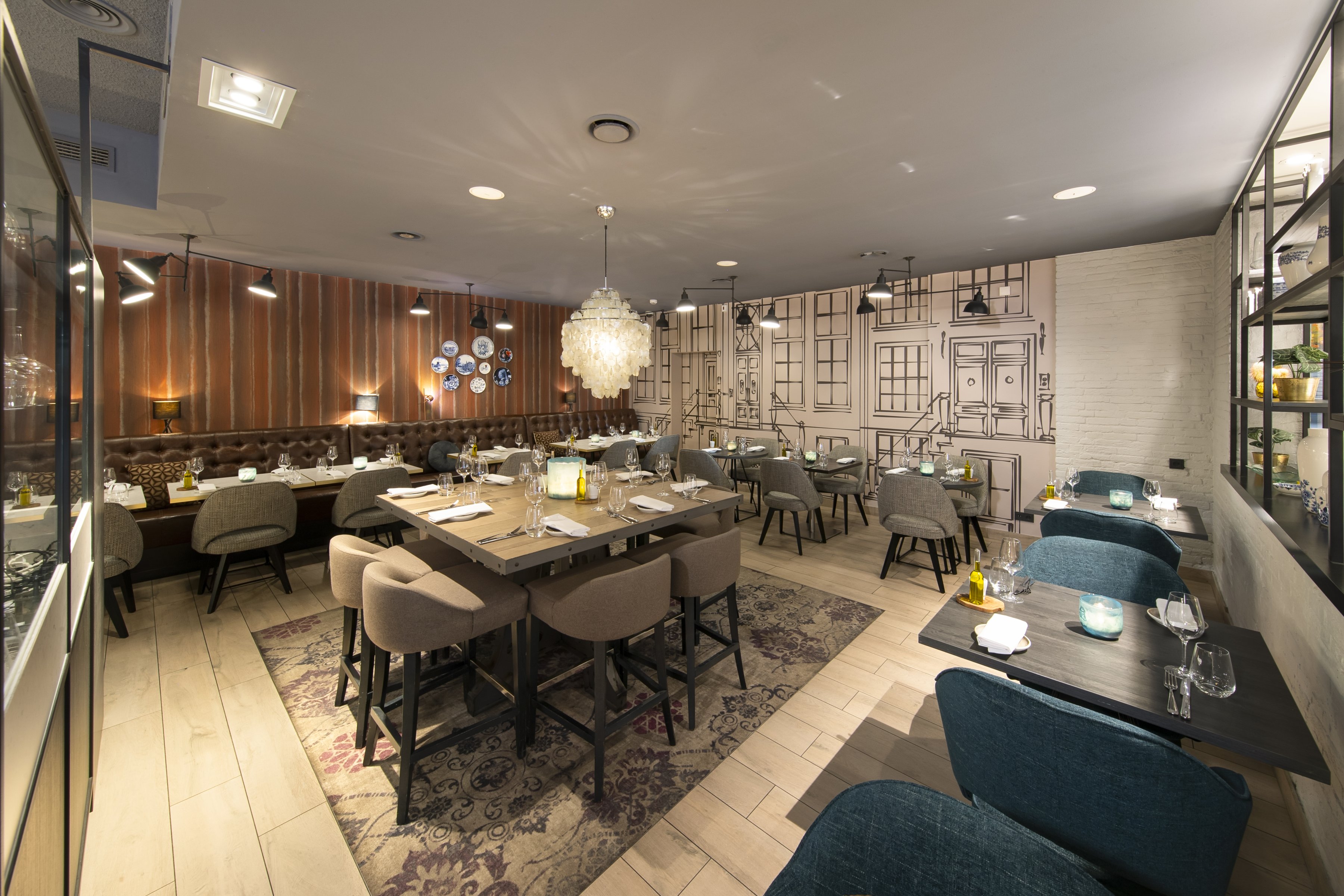Die Bar-Bistro des Garden Hotel Amsterdam